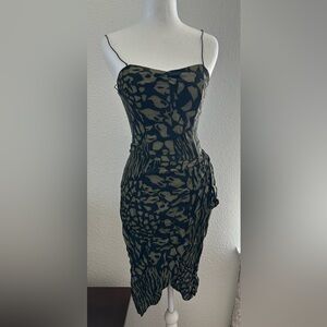 Elegant Black and Tan Dress with corset size 3